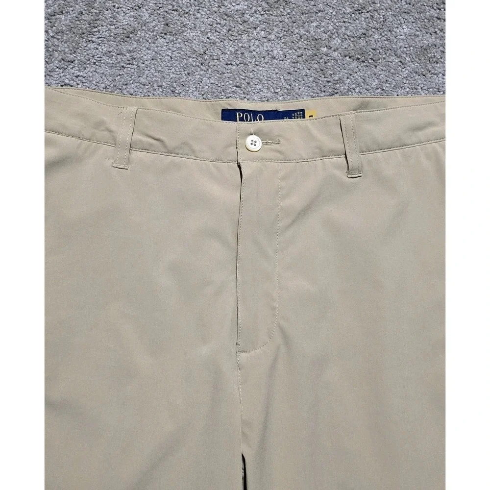 Polo Ralph Lauren Shorts Mens 34 Performance‎ Stretch Chino Flat Front Pony